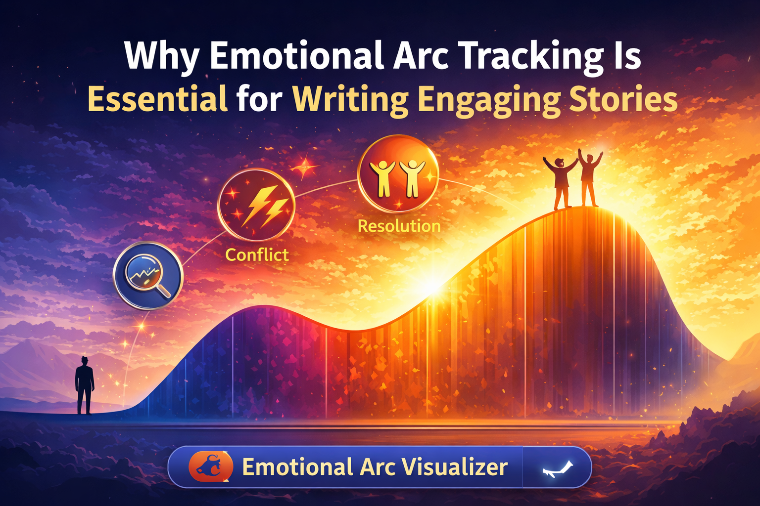 emotional arc in storytelling showing how emotional pacing improves reader engagement